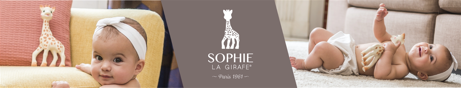 Peluche intéractive Sophie la girafe Fresh Touch - Ecru - Kiabi - 39.16€