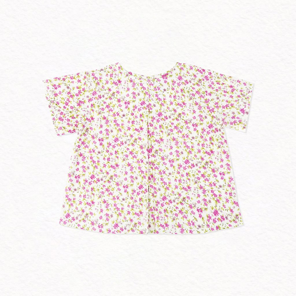 BABY GIRL-blouse berenice-flowery bright pink