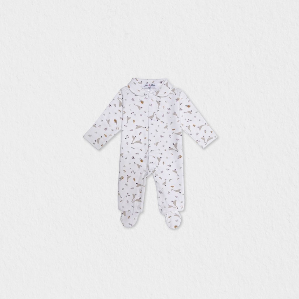 Plum Baby Pyjama Hen Print Front